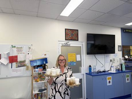 Wavelength consultant bringing coffee to Emergency Department locums