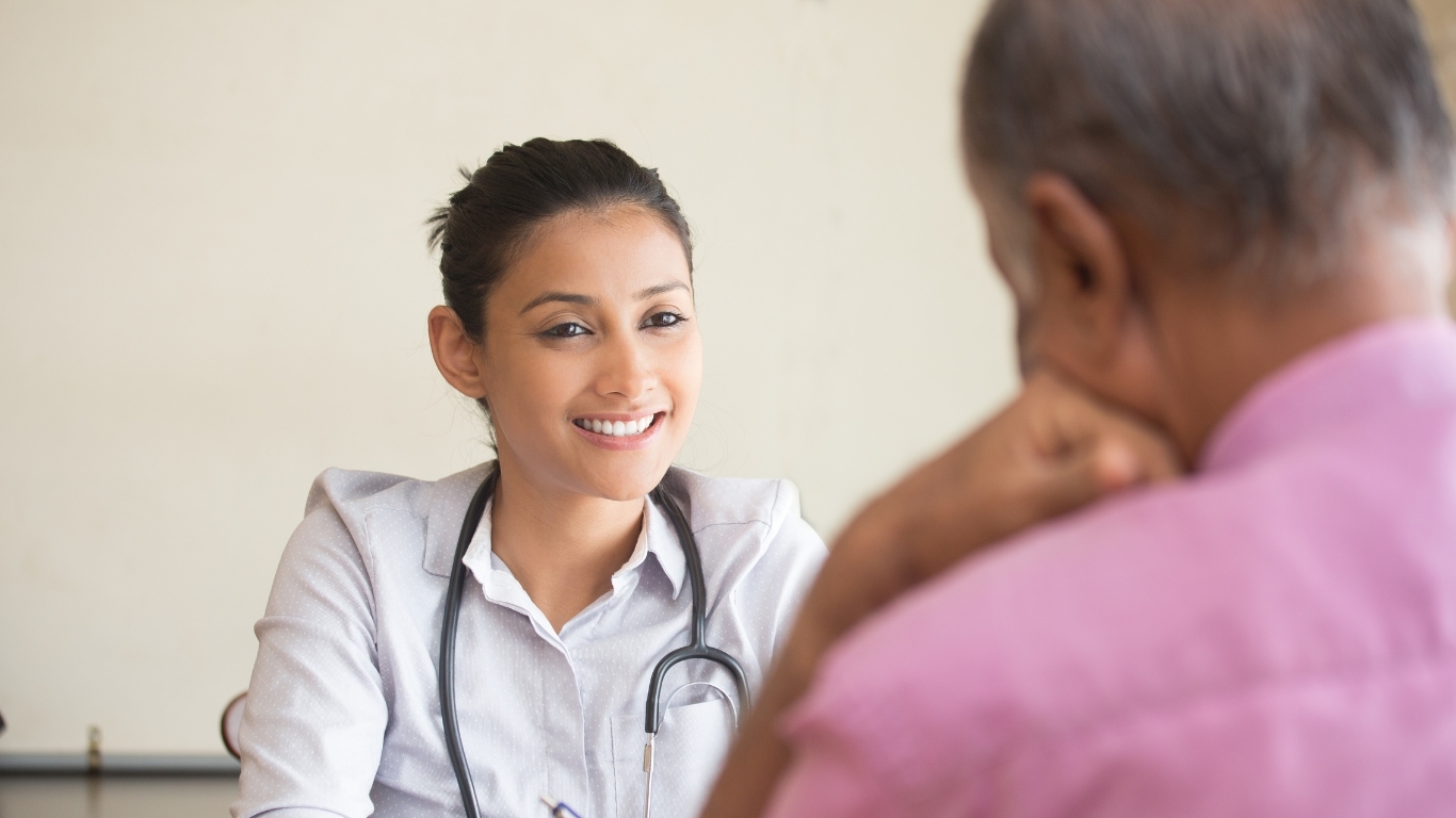 GP with patient